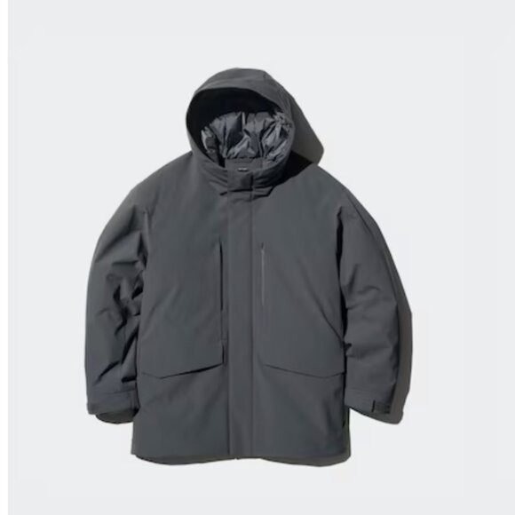 UNIQLO Hybrid Down Parka - Men's XXS - Gray - Picture 1 of 14